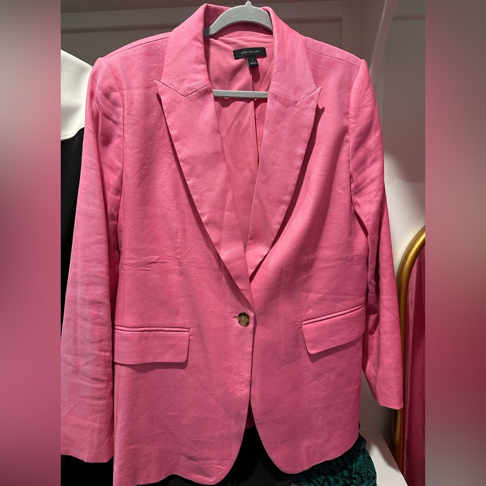Ann Taylor Vibrant Pink Blazer